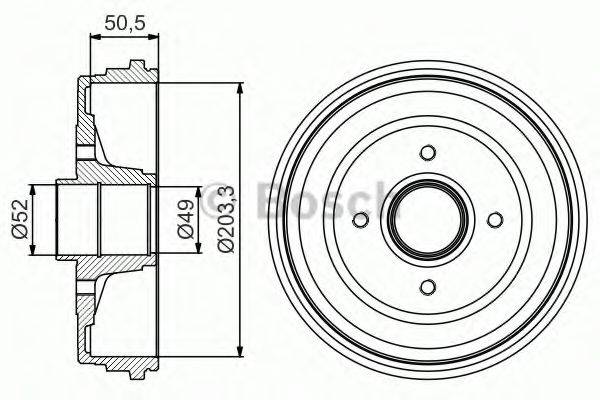 LUCAS ELECTRICAL DB 4363B Гальмівний барабан