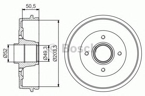 LUCAS ELECTRICAL DB 4400 Гальмівний барабан
