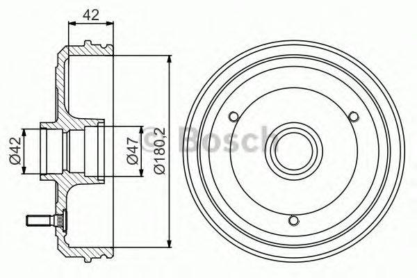 LUCAS ELECTRICAL DB 4122 Гальмівний барабан