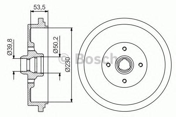 LUCAS ELECTRICAL DB4188B Гальмівний барабан
