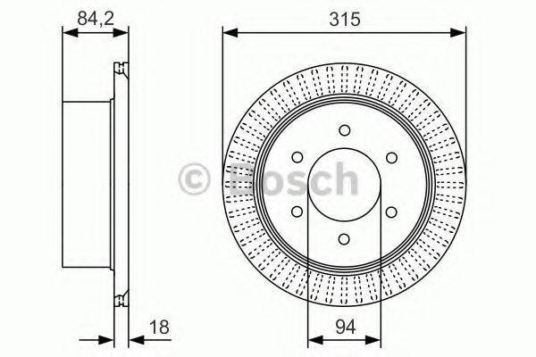 BOSCH BD 2171 гальмівний диск