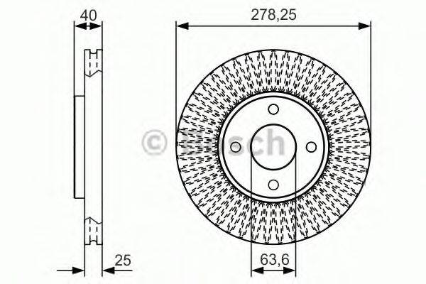 FORD 1854394 гальмівний диск