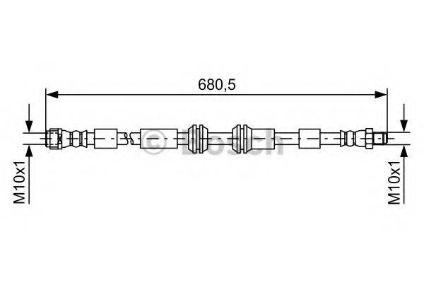 CF GOMMA 514655 Гальмівний шланг