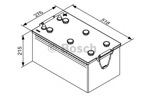 BOSCH 0092T30900 Стартерна акумуляторна батарея; Стартерна акумуляторна батарея