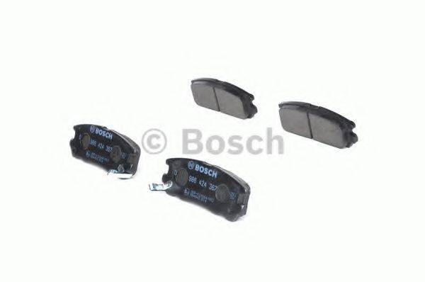BOSCH 21 876 Комплект гальмівних колодок, дискове гальмо