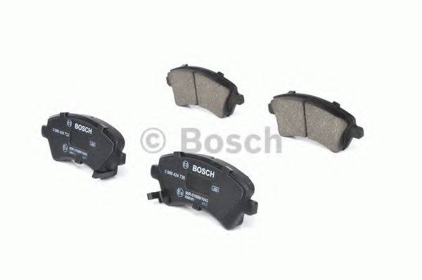 BOSCH 23 766 Комплект гальмівних колодок, дискове гальмо