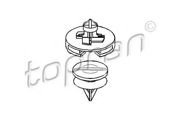 TOPRAN 111505 Пружинний затискач