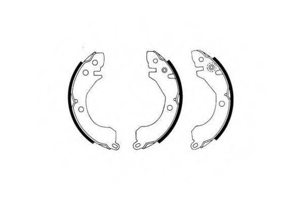 QH BENELUX 1433 Комплект гальмівних колодок