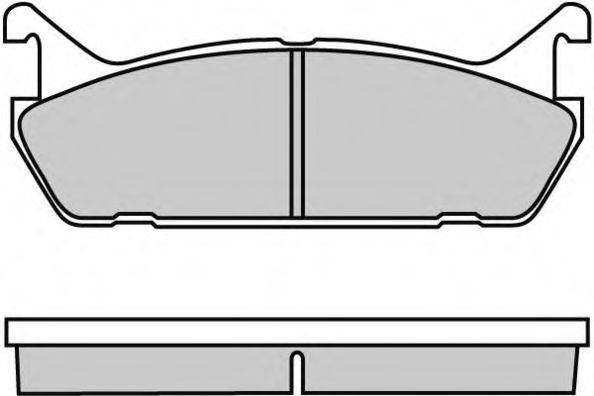 AP LP 931 Комплект гальмівних колодок, дискове гальмо