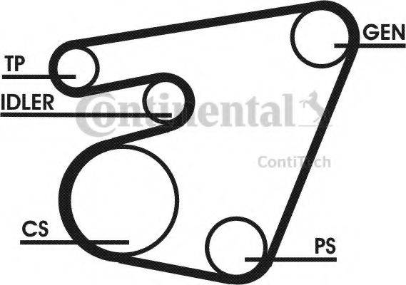 CONTITECH 6PK1750D1