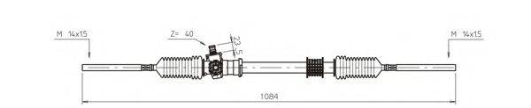 RENAULT 7701463601 Рульовий механізм