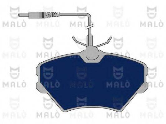 MALO 1050672 Комплект гальмівних колодок, дискове гальмо