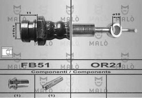 BENDIX 19031861 Гальмівний шланг