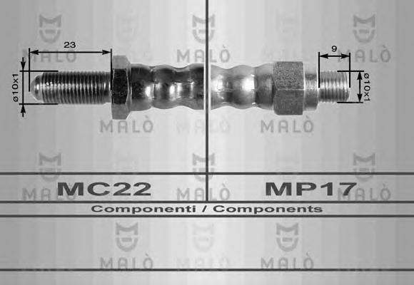 MALO 8339 Гальмівний шланг