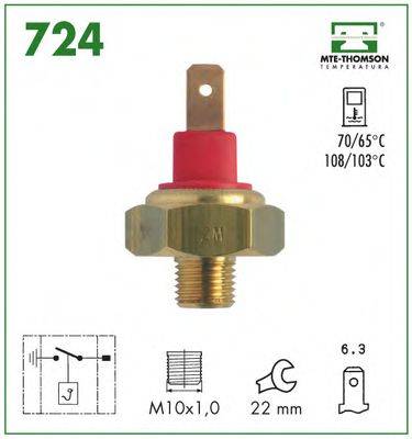 MTE-THOMSON 724 Термивимикач, вентилятор радіатора
