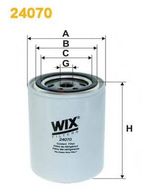 WIX FILTERS 24070 Фільтр для охолоджувальної рідини