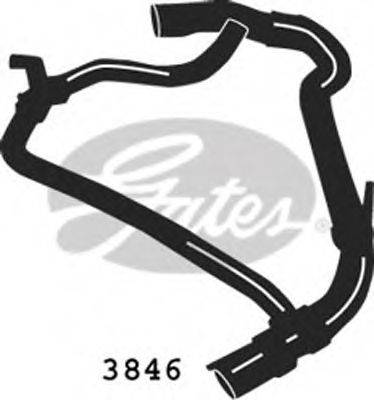 GATES 3846 Шланг радіатора