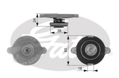 FORD 6110459 Кришка, радіатор