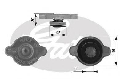 MAZDA LF2115205 Кришка, радіатор