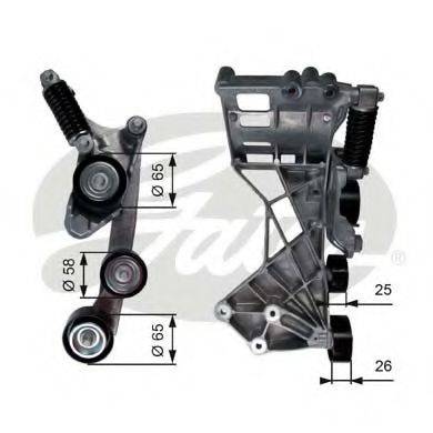 AUTEX 655081 Натяжна планка, полікліновий ремінь