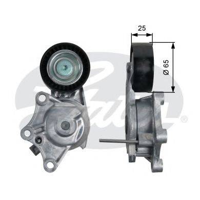 AUTEX 655074 Натяжна планка, полікліновий ремінь