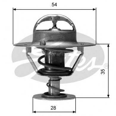 MOTORAD 228-76+ Термостат, охолоджуюча рідина