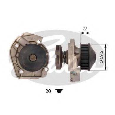 GATES WP0010 Водяний насос