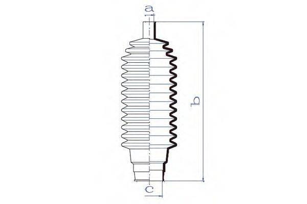 DA SILVA K5213 Пильовик, рульове управління
