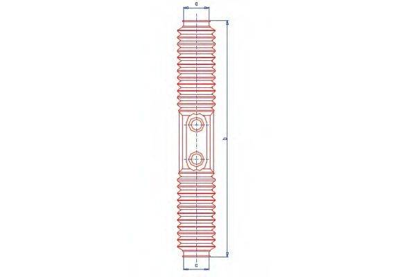 DA SILVA K5314 Пильовик, рульове управління