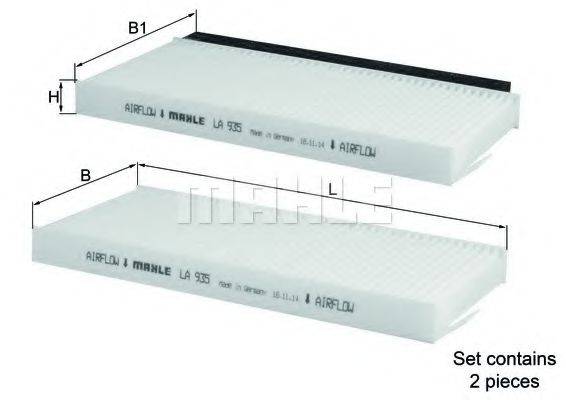 MANN-FILTER CU250042KIT Фільтр, повітря у внутрішньому просторі
