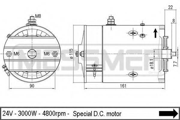 MESSMER 230039 Електродвигун