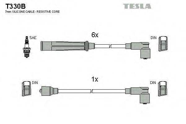 TESLA T330B Комплект дротів запалювання