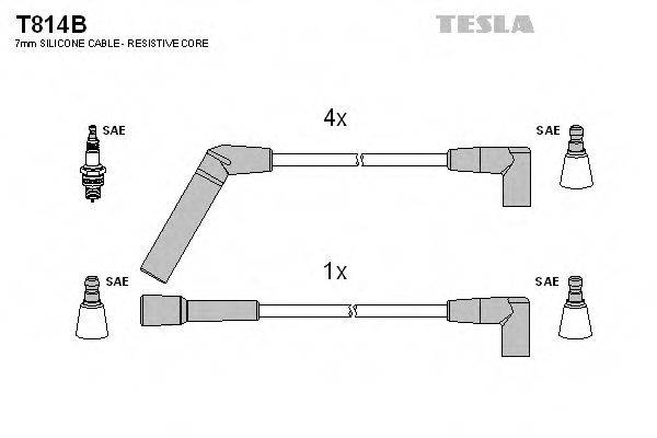 TESLA T814B Комплект дротів запалювання