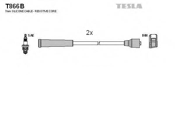 TESLA T866B Комплект дротів запалювання
