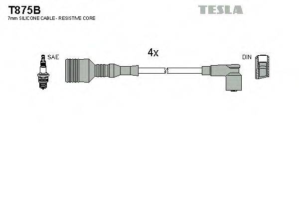 TESLA T875B Комплект дротів запалювання