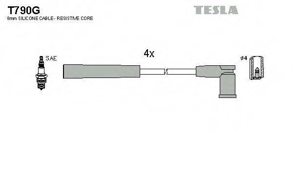 TESLA T790G Комплект дротів запалювання