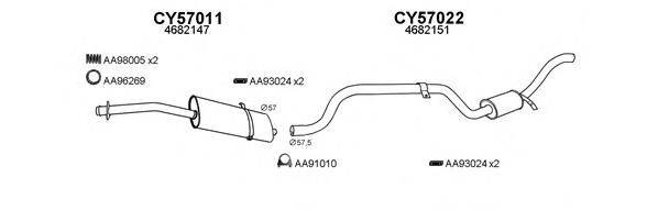 VENEPORTE 570011 Система випуску ОГ