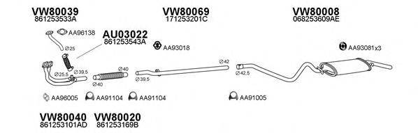 VENEPORTE 800022 Система випуску ОГ