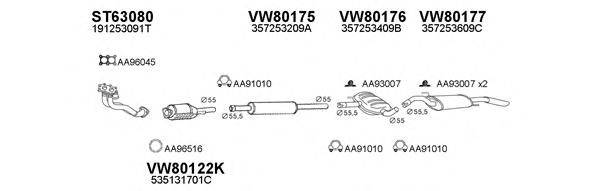 VENEPORTE 800153 Система випуску ОГ