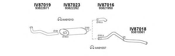 VENEPORTE 870009 Система випуску ОГ