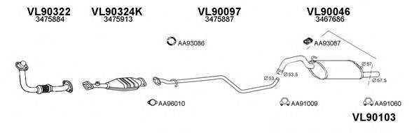 VENEPORTE 900168 Система випуску ОГ