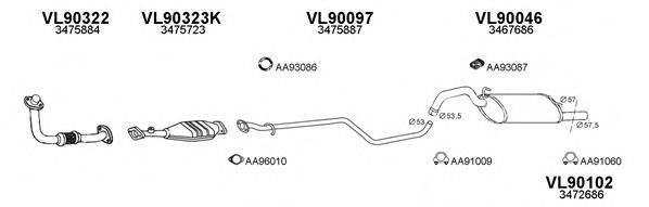 VENEPORTE 900169 Система випуску ОГ