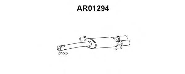 ALFAROME/FIAT/LANCI 50515139 Глушник вихлопних газів кінцевий