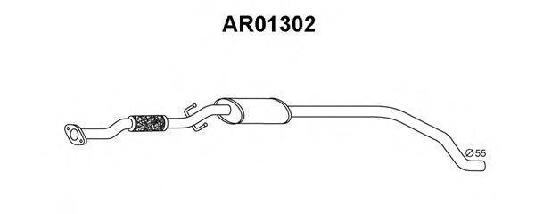 ALFAROME/FIAT/LANCI 51838623 Передглушувач вихлопних газів