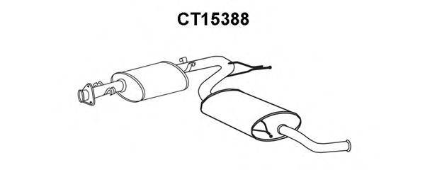 CITROEN/PEUGEOT 1726PC Глушник вихлопних газів кінцевий