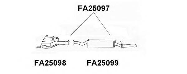 ALFAROME/FIAT/LANCI 82483089 Передглушувач вихлопних газів