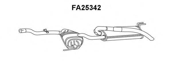 ALFAROME/FIAT/LANCI 46540163 Глушник вихлопних газів кінцевий