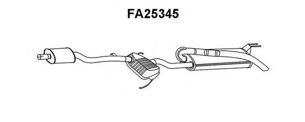 ALFAROME/FIAT/LANCI 46467458 Глушник вихлопних газів кінцевий
