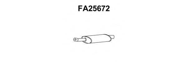 ALFAROME/FIAT/LANCI 46766370 Передглушувач вихлопних газів