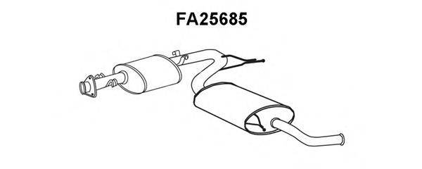 ALFAROME/FIAT/LANCI 71730478 Глушник вихлопних газів кінцевий